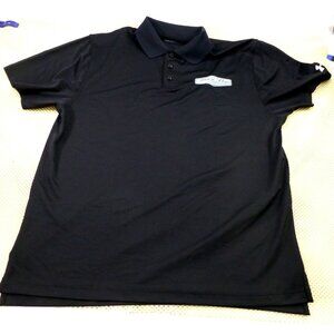 NWT Under Armour Stewart Haas Ford Racing Performance Golf Polo Shirt Large Blac